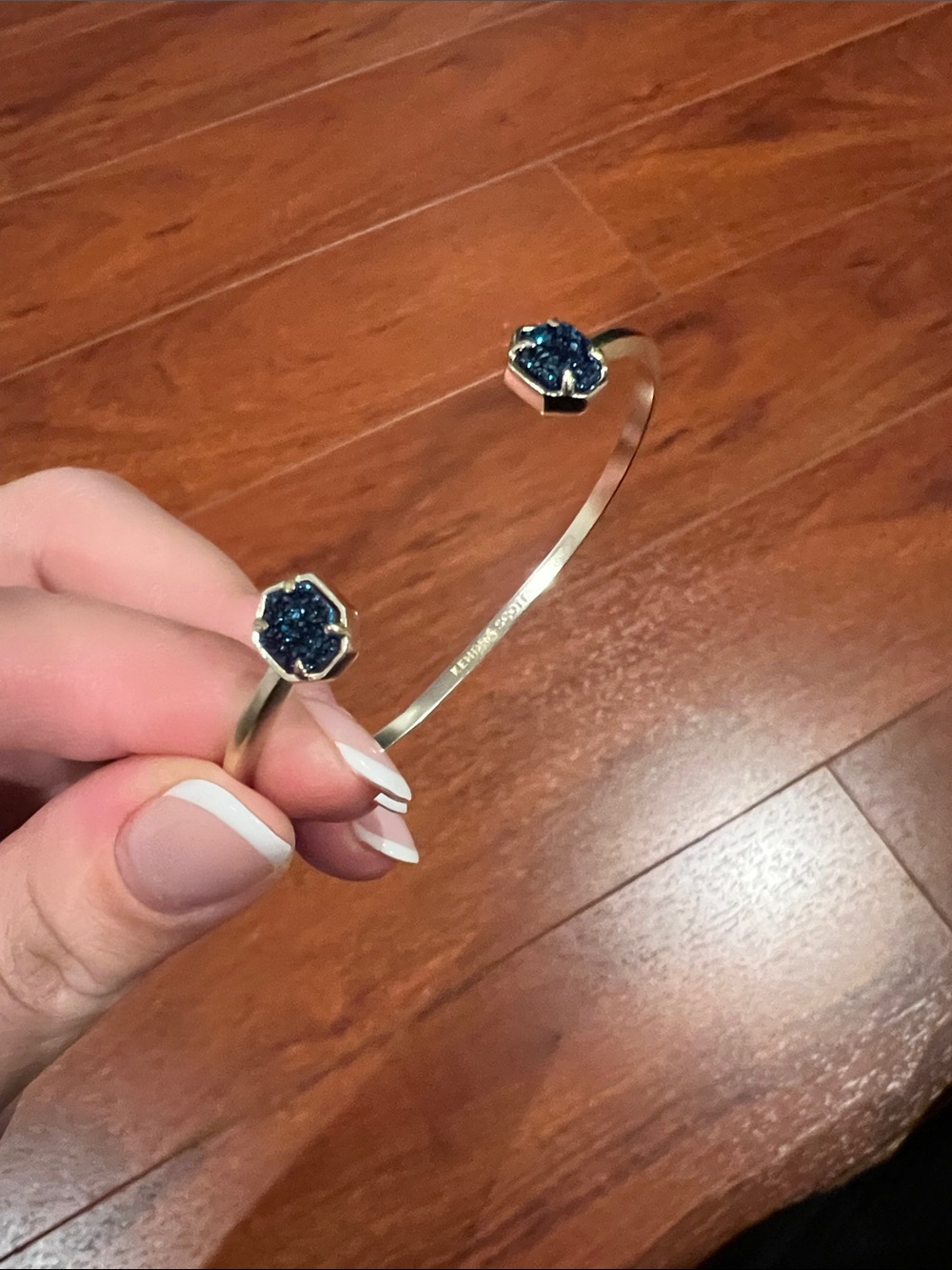Kendra Scot Cuff Bracelet with Blue Gemstones - Picture 4 of 6